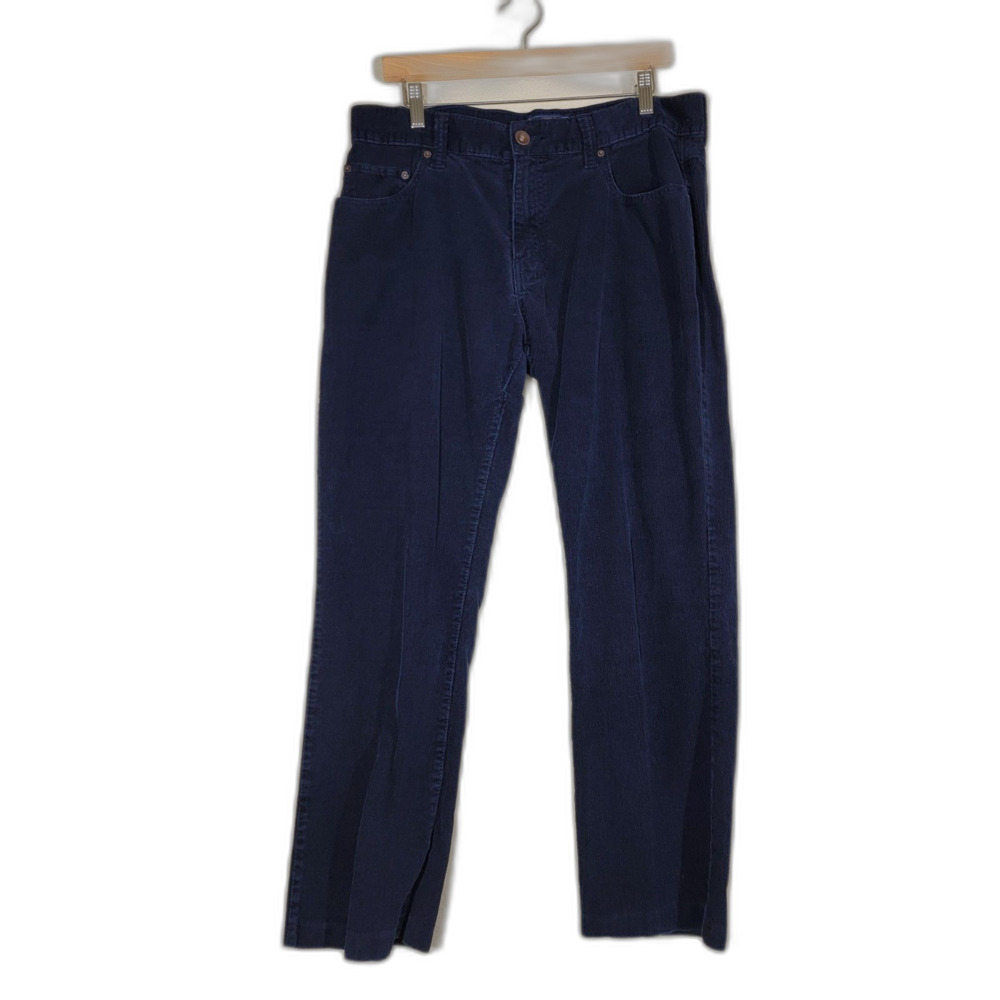 American Rag Clark Fit Men's Navy Blue Corduroy Pants - 34 x 30
